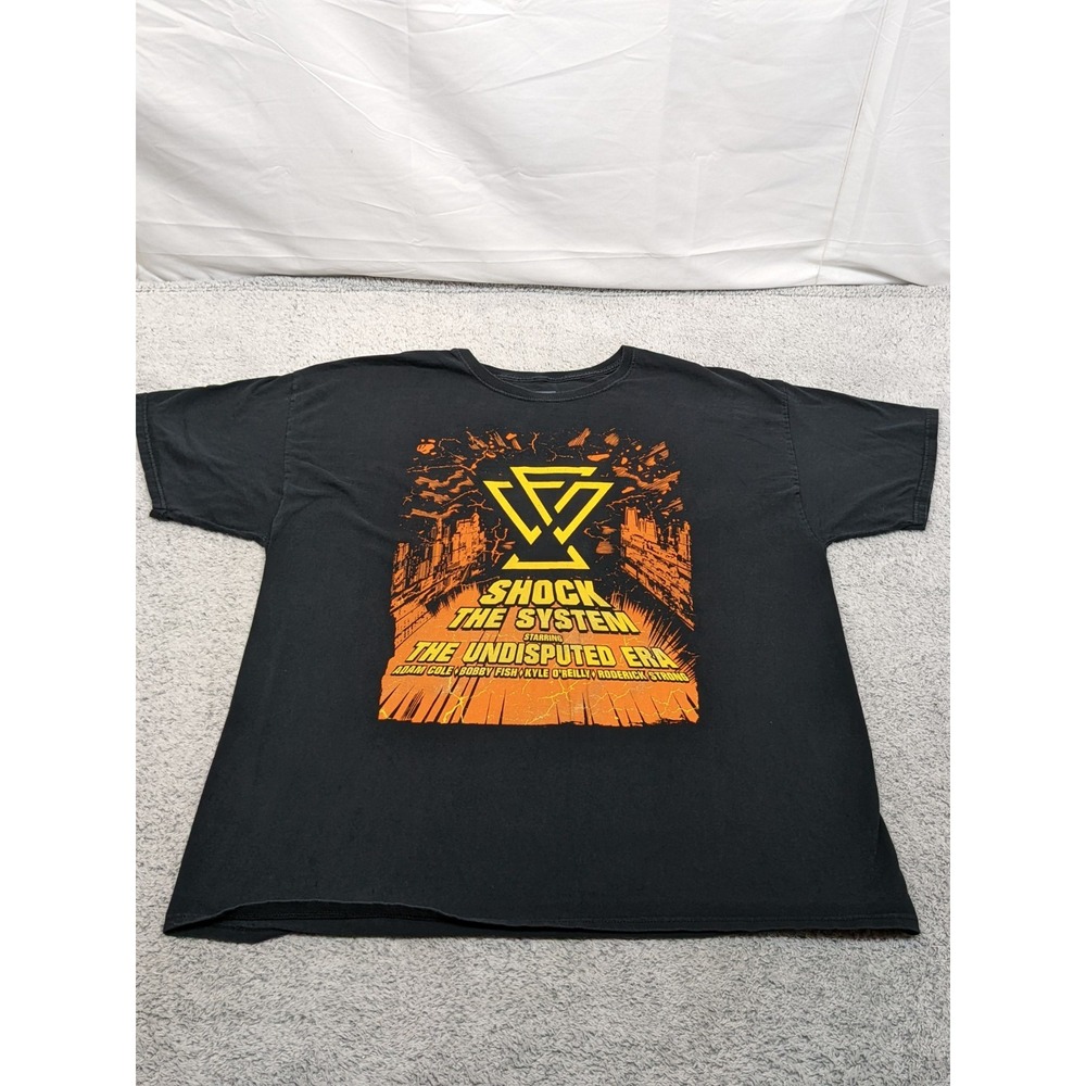 ADAM COLE BAY BAY Undisputed Era Shock‎ The System T Shirt 2XL WWE AEW Black